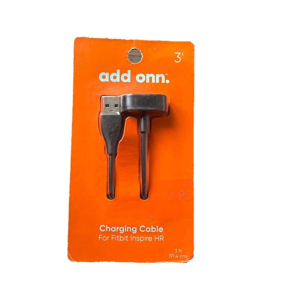 Add Onn. 3 foot USB Charger Cable‎ for Fitbit Inspire HR New Sealed